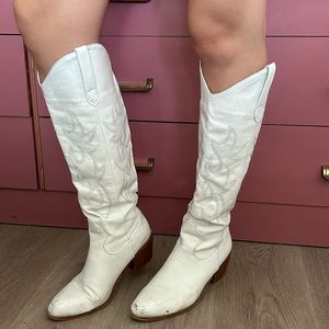 White cowgirl boots